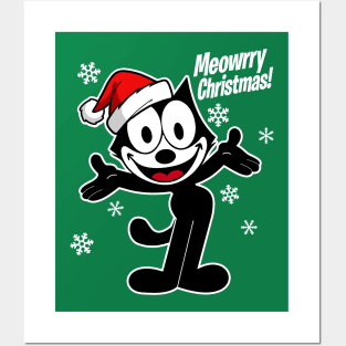 FELIX MEOWRRY CHRISTMAS Posters and Art